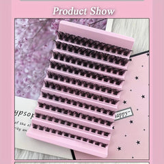 10 Rows Mix Curl Cluster Lashes Individual Soft&Natural False Eyelashes