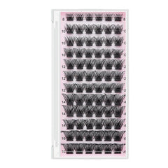 Lash Cluster 72 Pcs 8-16mm Eyelash Clusters Volume Wispy Lashes