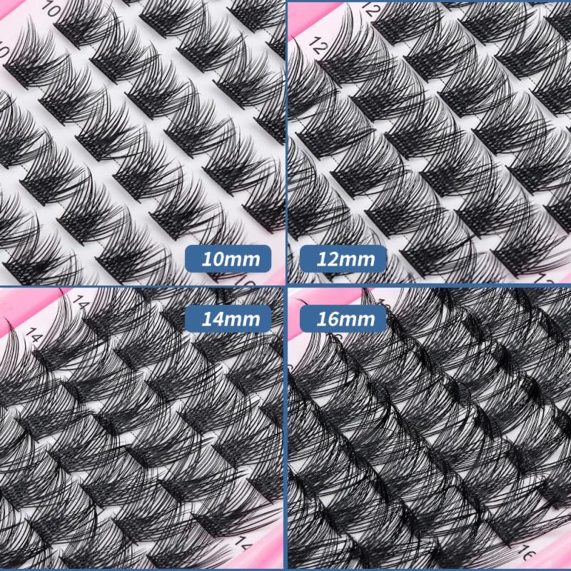 Lash Cluster 72 Pcs 8-16mm Eyelash Clusters Volume Wispy Lashes