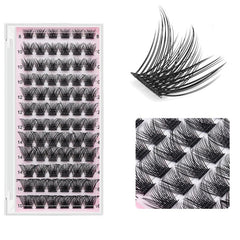 Lash Cluster 72 Pcs 8-16mm Eyelash Clusters Volume Wispy Lashes