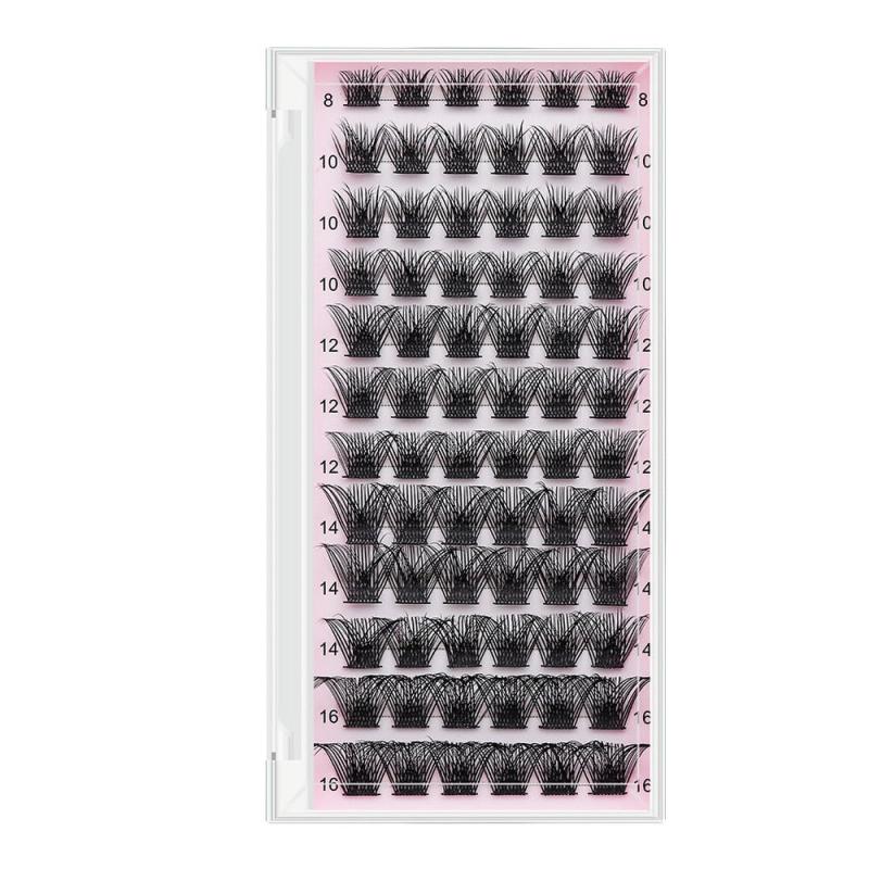 Lash Cluster 72 Pcs 8-16mm Eyelash Clusters Volume Wispy Lashes