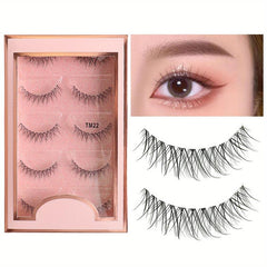 Spiky Anime False Eyelashes 5 Pairs Natural Look Reusable Cosplay