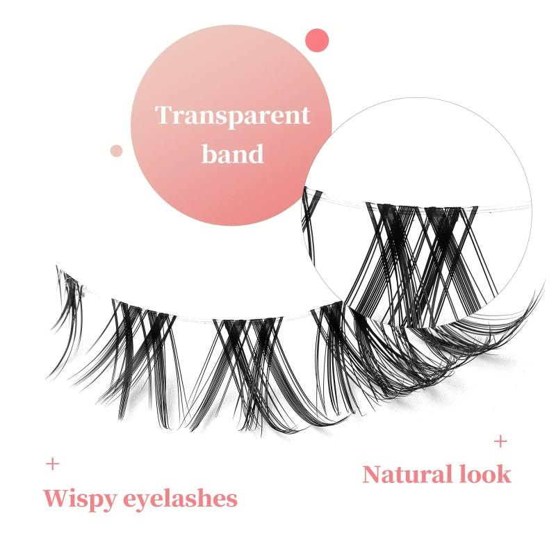 Spiky Anime False Eyelashes 5 Pairs Natural Look Reusable Cosplay