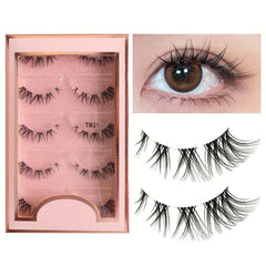 Spiky Anime False Eyelashes 5 Pairs Natural Look Reusable Cosplay