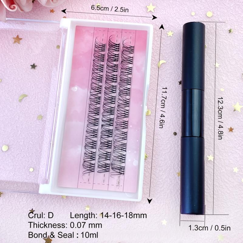 DIY Eyelash Extensions Kit 14 16 18mm Easy Applying DIY