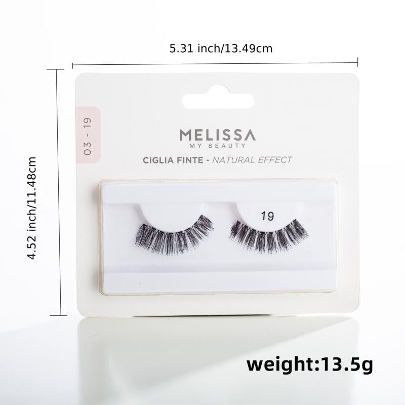 12 Pairs Natural False Eyelashes Thick & Soft Fluffy Extension Makeup Tool