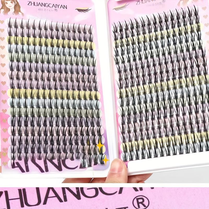 32 Rows DIY Lash Extension Kit Individual Lashes Kit 348 Pcs 12mm Clusters