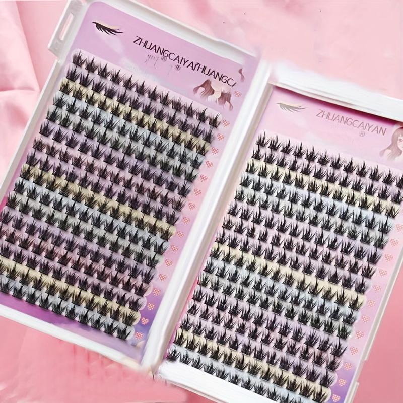 32 Rows DIY Lash Extension Kit Individual Lashes Kit 348 Pcs 12mm Clusters