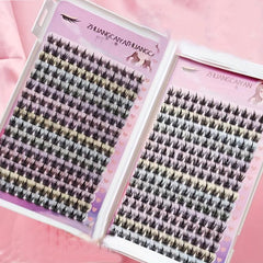 32 Rows DIY Lash Extension Kit Individual Lashes Kit 348 Pcs 12mm Clusters