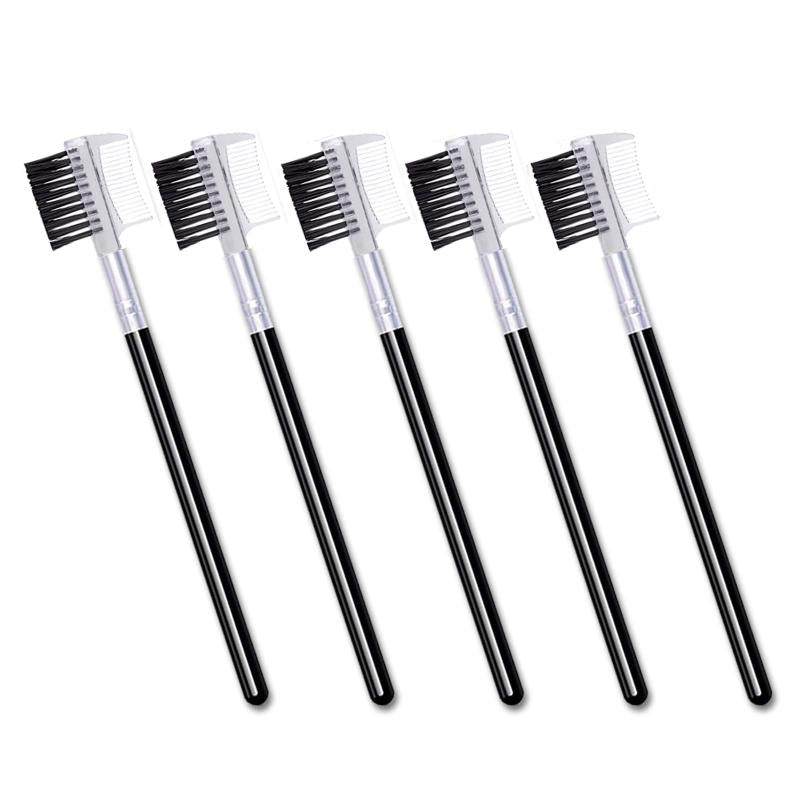 5pc Eyelash Comb & Eyebrow Brush Set for Extensions & Makeup
