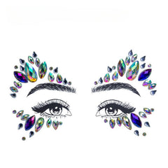 Mermaid Face Gems Music Y2k Jewels Crystals Bindi