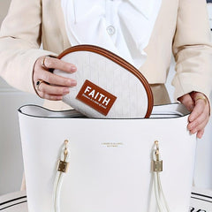 Half Moon Shaped Cosmetic Bag Makeup Organizer Portable Travel Roomy Makeup Bag