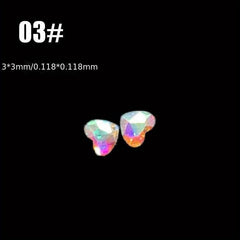 2pcs Hip Hop Dental Tooth Gems Crystal Shine Teeth Jewelry for Y2K