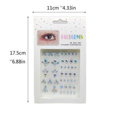 Faux Diamond Gemstone Stickers for Eye and Face Decoration