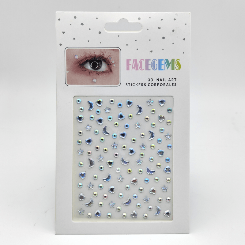 Faux Diamond Gemstone Stickers for Eye and Face Decoration