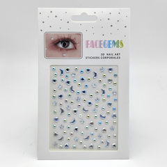 Faux Diamond Gemstone Stickers for Eye and Face Decoration