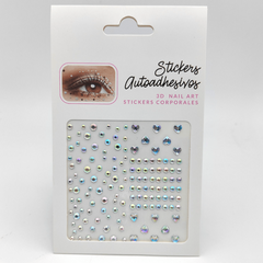 Faux Diamond Gemstone Stickers for Eye and Face Decoration