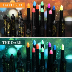 12 Colors UV Blacklight Glow Face Paint Neon Makeup Kit