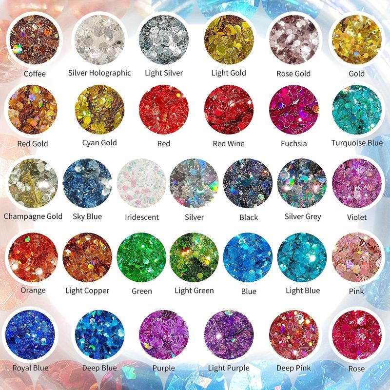Holographic Chunky Glitter Shaker Jar 2oz 57g