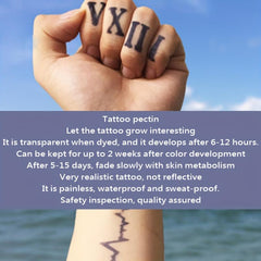 2 Bottles Semi-Permanent Tattoo Dye Paste for Men and Women