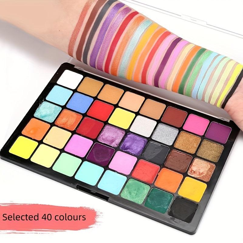 40 Water Soluble Matte Body Paint Pigment for Adults Halloween Christmas