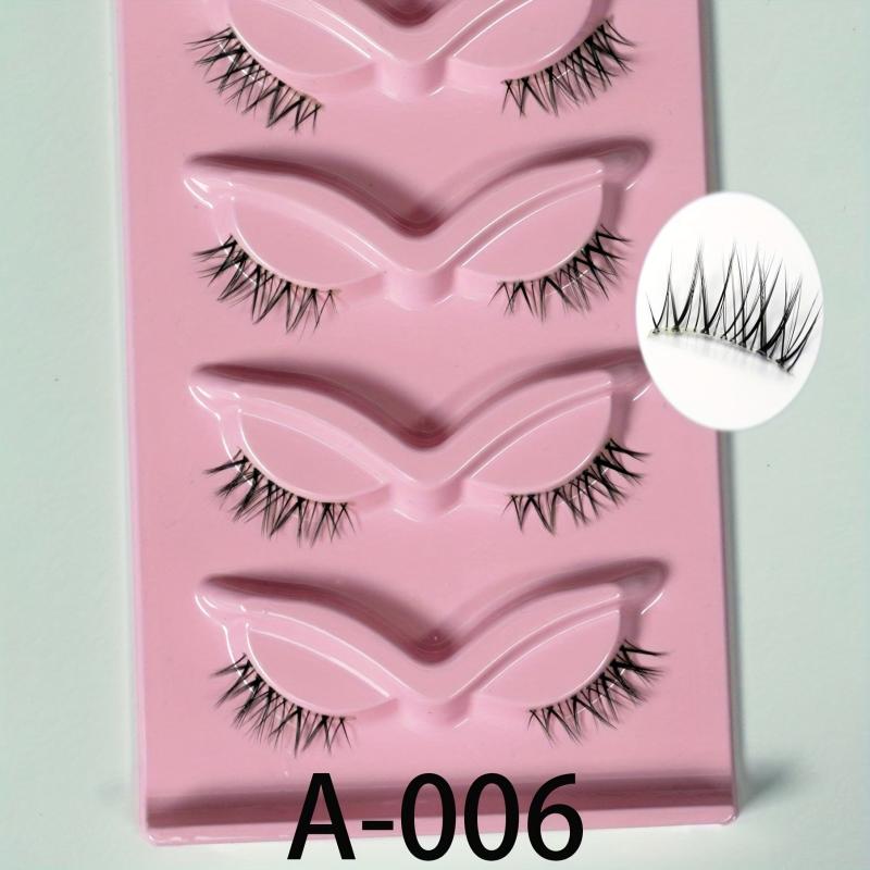 5 Pairs False Thick & Curling Double Eye Makeup for Daily Wear Women