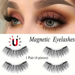 5 Pairs Magnetic False Eyelashes With Magnetic Eyeliner And Mascara Set