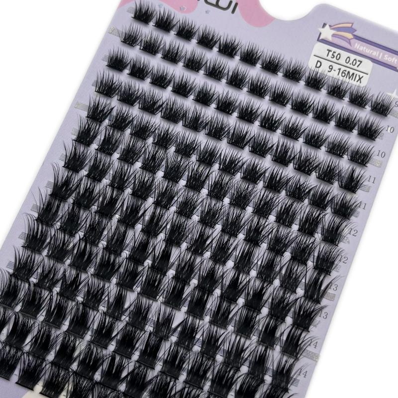 168pcs Cluster Lashes - 9-16mm Mix D Curling - Individual Lashes Extensions