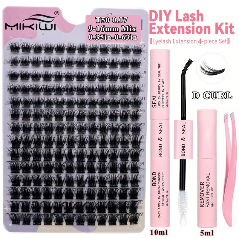 168pcs Cluster Lashes - 9-16mm Mix D Curling - Individual Lashes Extensions