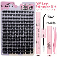168pcs Cluster Lashes - 9-16mm Mix D Curling - Individual Lashes Extensions