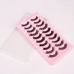 1pc DD Curling Volume False Eyelashes With Mini Glue And Tweesers
