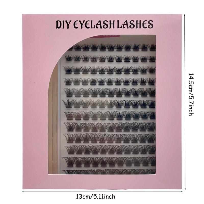 Volumized Cluster Lashes 1box Fishtail False Eyelashes Daily Makeup