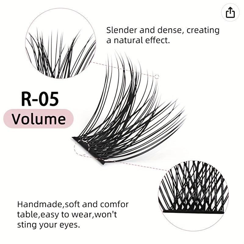 Volumized Cluster Lashes 1box Fishtail False Eyelashes Daily Makeup