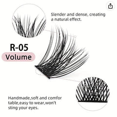 Volumized Cluster Lashes 1box Fishtail False Eyelashes Daily Makeup