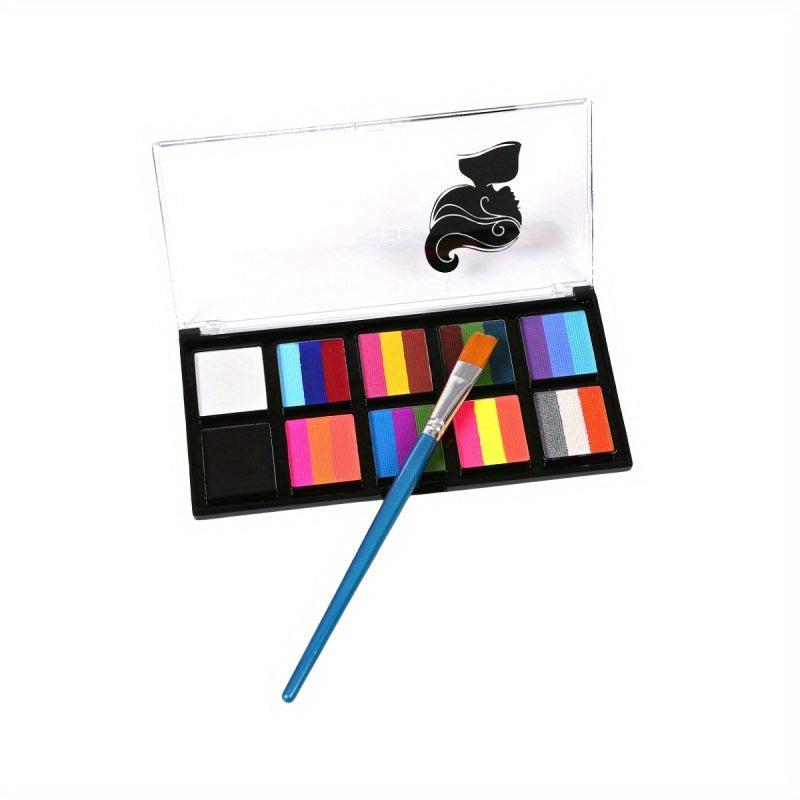 10 Colors Drama Body & Face Painting Water Based Long Lasting Makeup