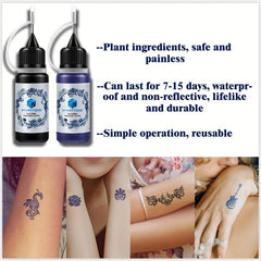 4 Sheets A4 Tattoo Stencil + Dye Paste Bundle