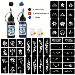 4 Sheets A4 Tattoo Stencil + Dye Paste Bundle