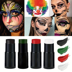 4 Colors Face Painting Stick for Halloween Parties and Cosplay