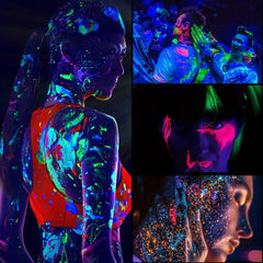 25ML Glow In The Dark UV Neon Face Paint Halloween Makeup
