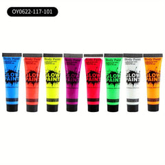 25ML Glow In The Dark UV Neon Face Paint Halloween Makeup