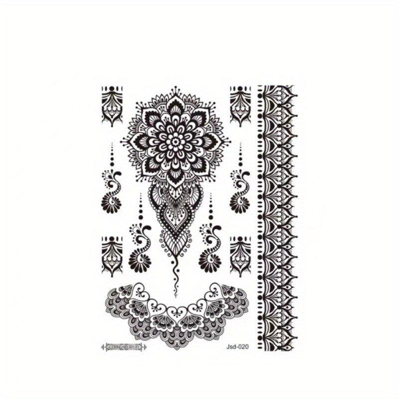 Waterproof Floral Temporary Tattoos for Women