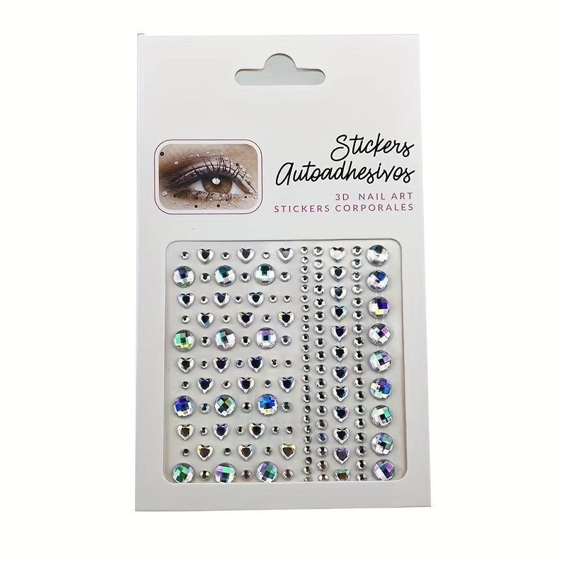 4pcs Music Stage Makeup Pearl Stickers Y2K Makeup Accessories Nail Stickers