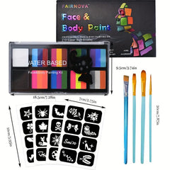 Face Paint Makeup Split Cake Palette 10 10gm Water Activated Kit