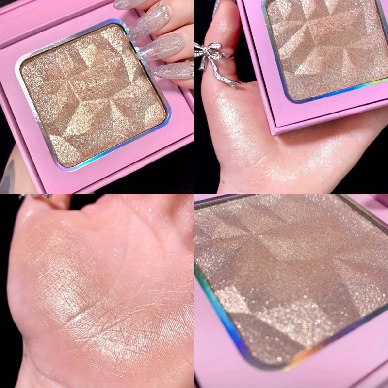 Three-Dimensional Highlighter Powder for Face and Eyes