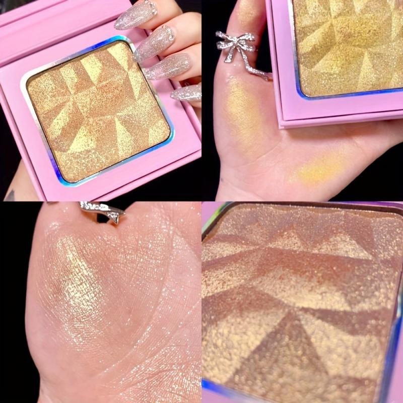 Three-Dimensional Highlighter Powder for Face and Eyes