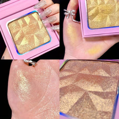 Three-Dimensional Highlighter Powder for Face and Eyes