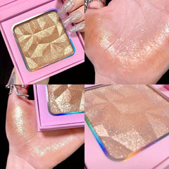 Three-Dimensional Highlighter Powder for Face and Eyes