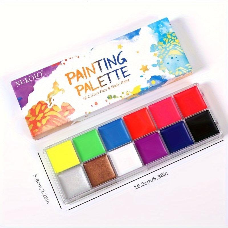 12 Vibrant Fluorescent Paint Colors for Cosplay Makeup Body Painting