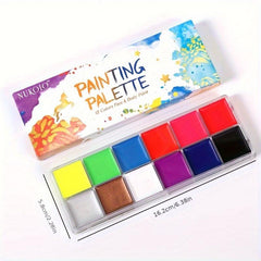 12 Vibrant Fluorescent Paint Colors for Cosplay Makeup Body Painting