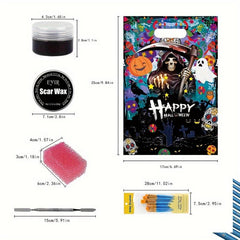 Professional Face And Body Paint Makeup Kit For Halloween